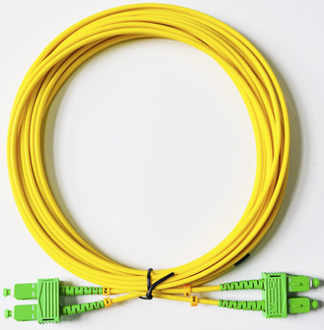 Jarretère optique  SC/APC-SC/APC SM Duplex 3M 2.0mm G657A2 PVC